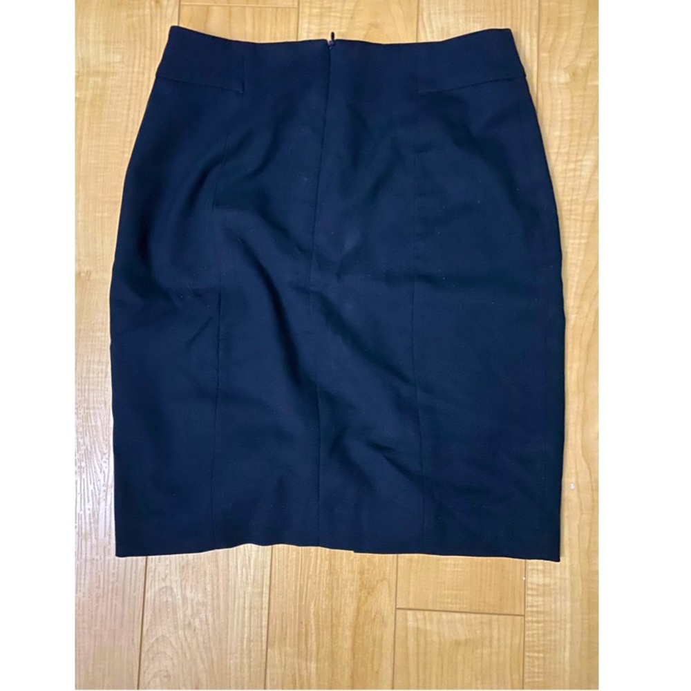 Solid black pencil skirt